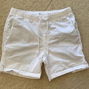 Izod Saltwater Stretch Men's White Cotton Shorts